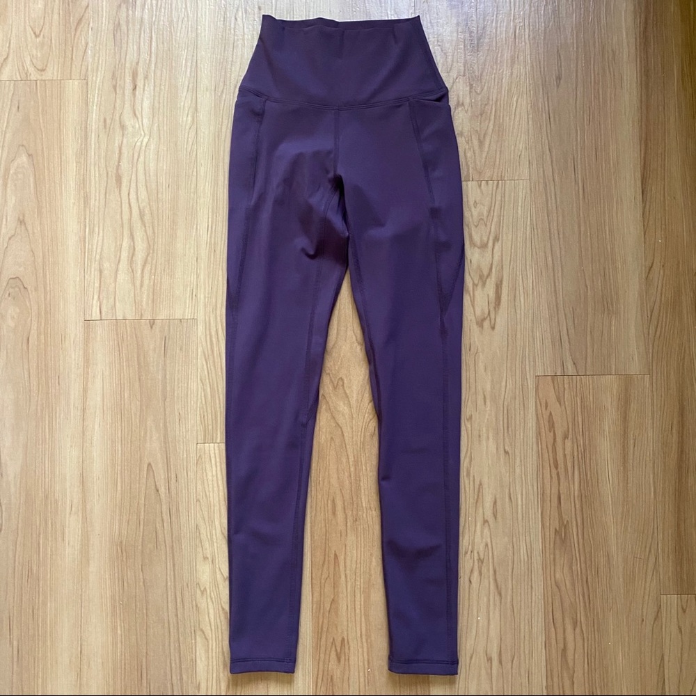 SOLD - SENITA - Shakti Pocket Leggings in Eggplant